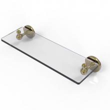 Allied Brass SL-1-16-UNL - Shadwell Collection 16 Inch Glass Vanity Shelf with Beveled Edges