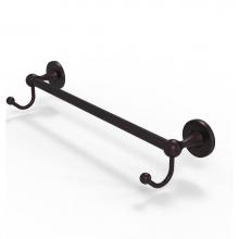 Allied Brass SL-41-18-HK-ABZ - Shadwell Collection 18 Inch Towel Bar with Integrated Hooks