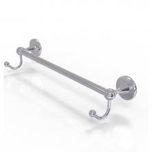 Allied Brass SL-41-18-HK-PC - Shadwell Collection 18 Inch Towel Bar with Integrated Hooks