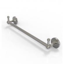 Allied Brass SL-41-24-PEG-SN - Shadwell Collection 24 Inch Towel Bar with Integrated Hooks