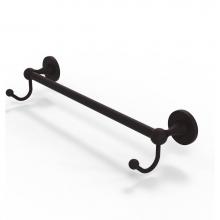 Allied Brass SL-41-30-HK-ORB - Shadwell Collection 30 Inch Towel Bar with Integrated Hooks