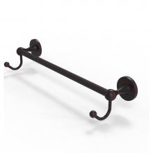 Allied Brass SL-41-36-HK-VB - Shadwell Collection 36 Inch Towel Bar with Integrated Hooks