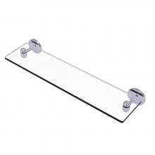 Allied Brass TA-1/22-SCH - Tango Collection 22 Inch Glass Vanity Shelf with Beveled Edges