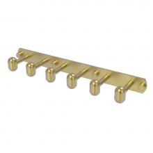 Allied Brass TA-20-6-SBR - Tango Collection 6 Position Tie and Belt Rack