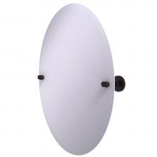 Allied Brass TA-91-ABZ - Frameless Oval Tilt Mirror with Beveled Edge