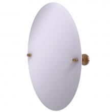 Allied Brass TA-91-BBR - Frameless Oval Tilt Mirror with Beveled Edge