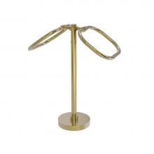 Allied Brass TB-20-UNL - Two Ring Oval Guest Towel Holder