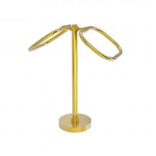 Allied Brass TB-20D-PB - Two Ring Oval Guest Towel Holder