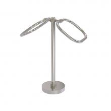 Allied Brass TB-20D-SN - Two Ring Oval Guest Towel Holder