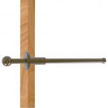 Allied Brass TD-23-ABR - Traditional Retractable Pullout Garment Rod