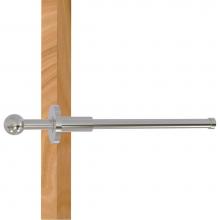 Allied Brass TD-23-SN - Traditional Retractable Pullout Garment Rod