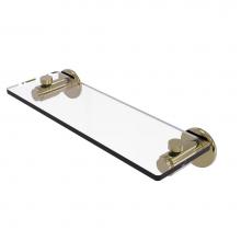 Allied Brass TR-1/16-UNL - Tribecca Collection 16 Inch Glass Vanity Shelf with Beveled Edges