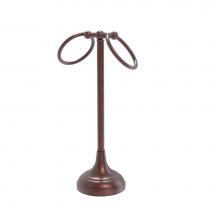 Allied Brass TR-12-CA - Vanity Top 2 Ring Guest Towel Holder
