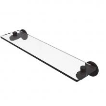 Allied Brass TR-1/22-ORB - Tribecca Collection 22 Inch Glass Vanity Shelf with Beveled Edges