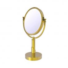 Allied Brass TR-4/2X-PB - Tribecca Collection 8 Inch Vanity Top Make-Up Mirror 2X Magnification