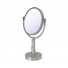 Allied Brass TR-4/5X-SN - Tribecca Collection 8 Inch Vanity Top Make-Up Mirror 5X Magnification