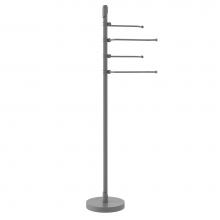 Allied Brass TR-84-GYM - Floor Standing 49 Inch 4 Pivoting Swing Arm Towel Holder