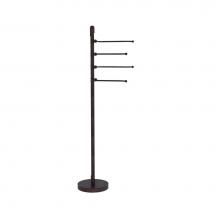 Allied Brass TR-84-VB - Floor Standing 49 Inch 4 Pivoting Swing Arm Towel Holder