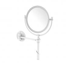 Allied Brass TRM-8/4X-WHM - Tribecca Collection Wall Mounted Make-Up Mirror 8 Inch Diameter with 4X Magnification