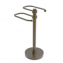 Allied Brass TS-15-ABR - Free Standing Two Arm Guest Towel Holder