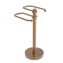 Allied Brass TS-15-BBR - Free Standing Two Arm Guest Towel Holder