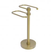 Allied Brass TS-15D-SBR - Free Standing Two Arm Guest Towel Holder