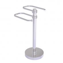 Allied Brass TS-15G-PC - Free Standing Two Arm Guest Towel Holder