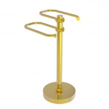 Allied Brass TS-15T-PB - Free Standing Two Arm Guest Towel Holder