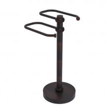 Allied Brass TS-15T-VB - Free Standing Two Arm Guest Towel Holder