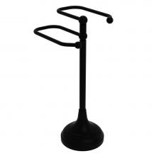 Allied Brass TS-16-BKM - Free Standing Two Arm Guest Towel Holder
