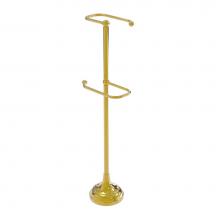 Allied Brass TS-29-PB - Free Standing Two Roll Toilet Tissue Stand