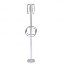 Allied Brass TS-40G-PC - Towel Stand with 4 Integrated Towel Rings