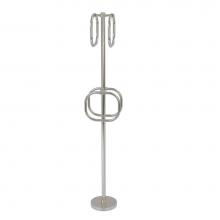 Allied Brass TS-40G-SN - Towel Stand with 4 Integrated Towel Rings