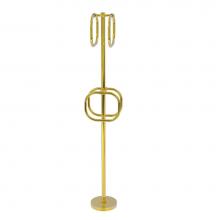 Allied Brass TS-40T-PB - Towel Stand with 4 Integrated Towel Rings