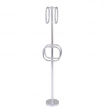 Allied Brass TS-40T-SCH - Towel Stand with 4 Integrated Towel Rings