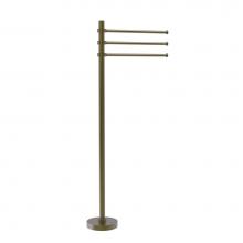 Allied Brass TS-45-ABR - Towel Stand with 3 Pivoting 12 Inch Arms