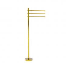 Allied Brass TS-45-PB - Towel Stand with 3 Pivoting 12 Inch Arms