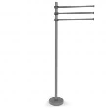 Allied Brass TS-45D-GYM - Towel Stand with 3 Pivoting 12 Inch Arms