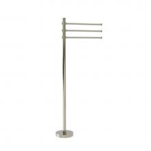 Allied Brass TS-45D-PNI - Towel Stand with 3 Pivoting 12 Inch Arms