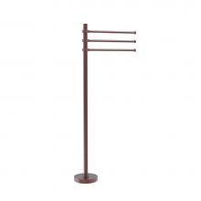 Allied Brass TS-45G-CA - Towel Stand with 3 Pivoting 12 Inch Arms
