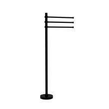 Allied Brass TS-45T-BKM - Towel Stand with 3 Pivoting 12 Inch Arms