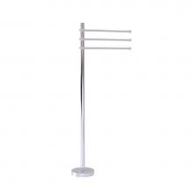 Allied Brass TS-45T-PC - Towel Stand with 3 Pivoting 12 Inch Arms