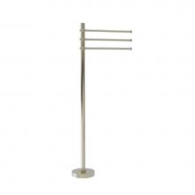 Allied Brass TS-45T-PNI - Towel Stand with 3 Pivoting 12 Inch Arms