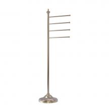 Allied Brass TS-4L-PEW - Floor Standing 4 Pivoting Swing Arm Towel Holder