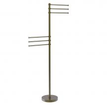 Allied Brass TS-50-ABR - Towel Stand with 6 Pivoting 12 Inch Arms