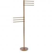 Allied Brass TS-50-BBR - Towel Stand with 6 Pivoting 12 Inch Arms