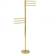 Allied Brass TS-50-PB - Towel Stand with 6 Pivoting 12 Inch Arms