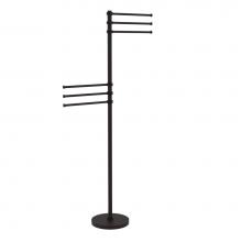 Allied Brass TS-50D-ORB - Towel Stand with 6 Pivoting 12 Inch Arms