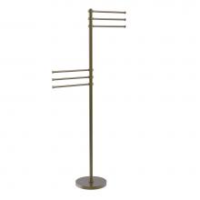 Allied Brass TS-50G-ABR - Towel Stand with 6 Pivoting 12 Inch Arms