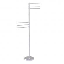 Allied Brass TS-50G-SCH - Towel Stand with 6 Pivoting 12 Inch Arms